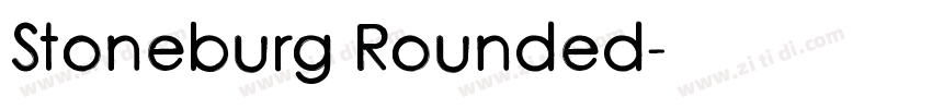 Stoneburg Rounded字体转换